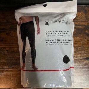 Spyder Mens Midweight Baselayer Pant High Performance Comfort‎